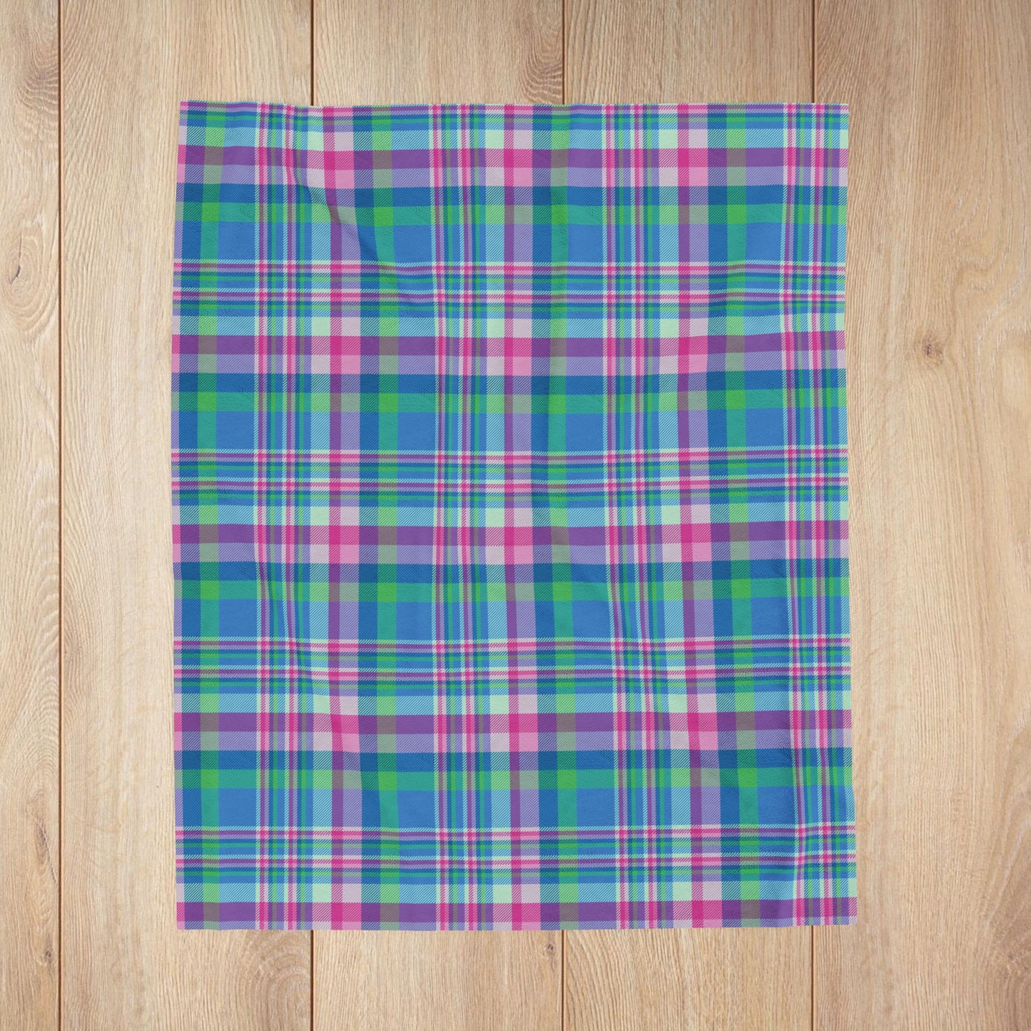 Polysexual Pride Plaid Velveteen Plush Blanket