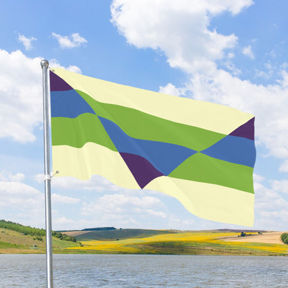 Aegoplatonic Cream Pride Flag with Grommets