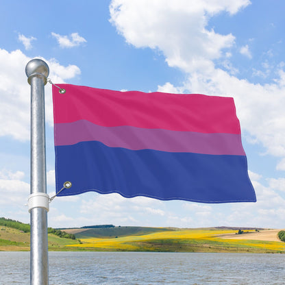 Bisexual Pride Flag with Grommets