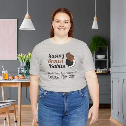 Quietly United in Loss Together Non-Profit / Saving Brown Babies Charity Tee, Pregnancy & Infant Loss Awareness