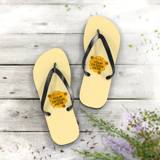 XL Black sole Custom Pride Flip Flops