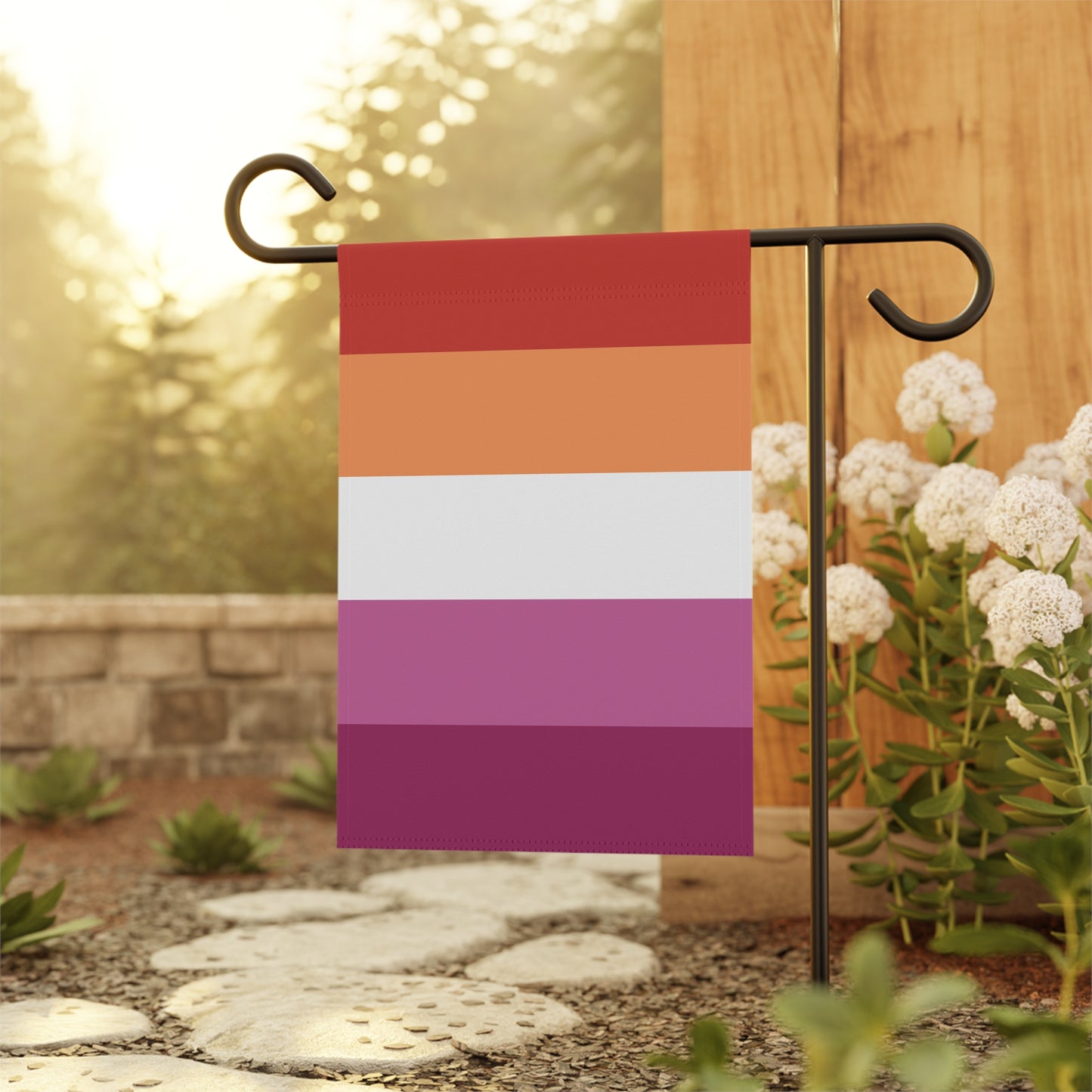 Lesbian Sunset Pride Garden Flag Banner