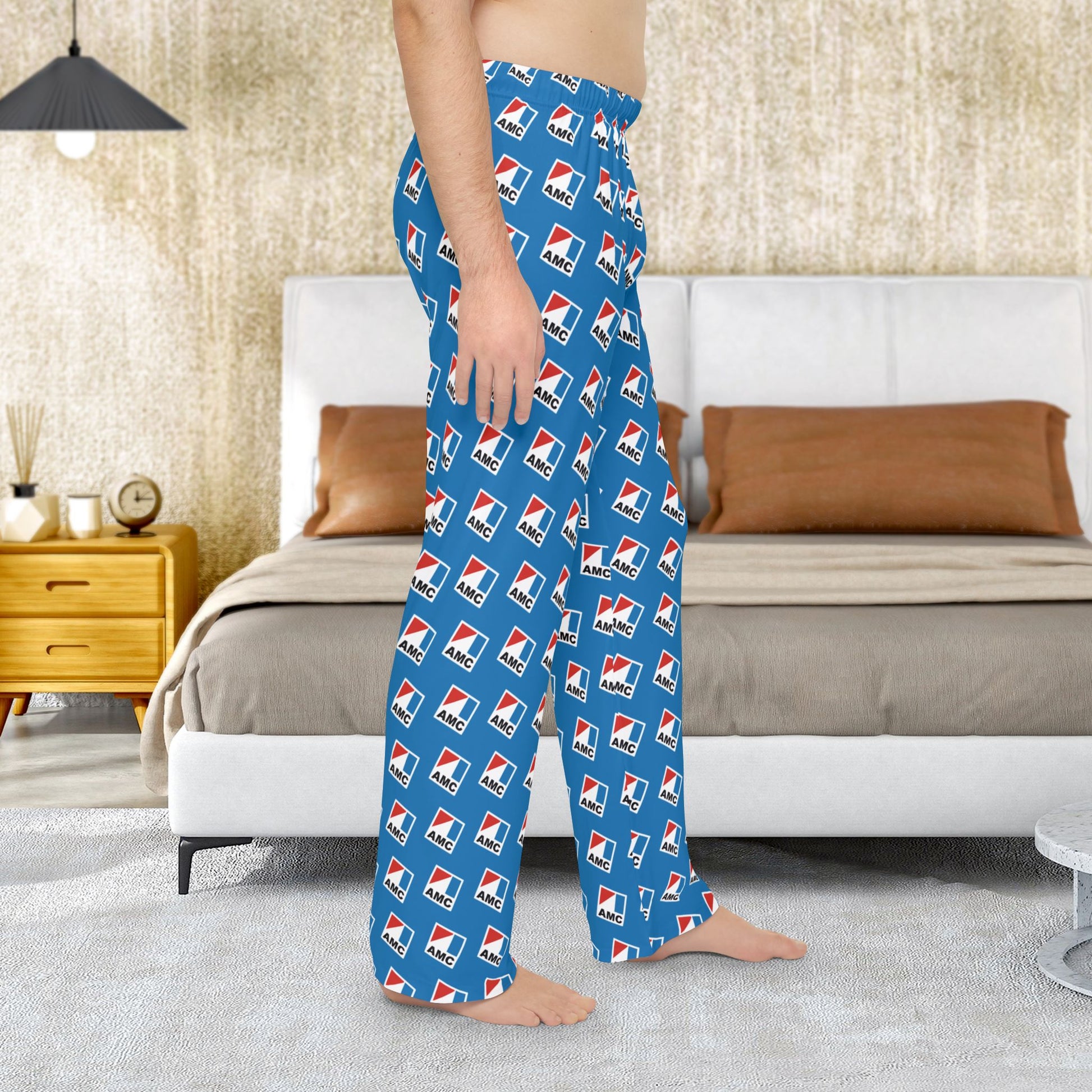 Men’s AMC Logo Blue Pajama Pants