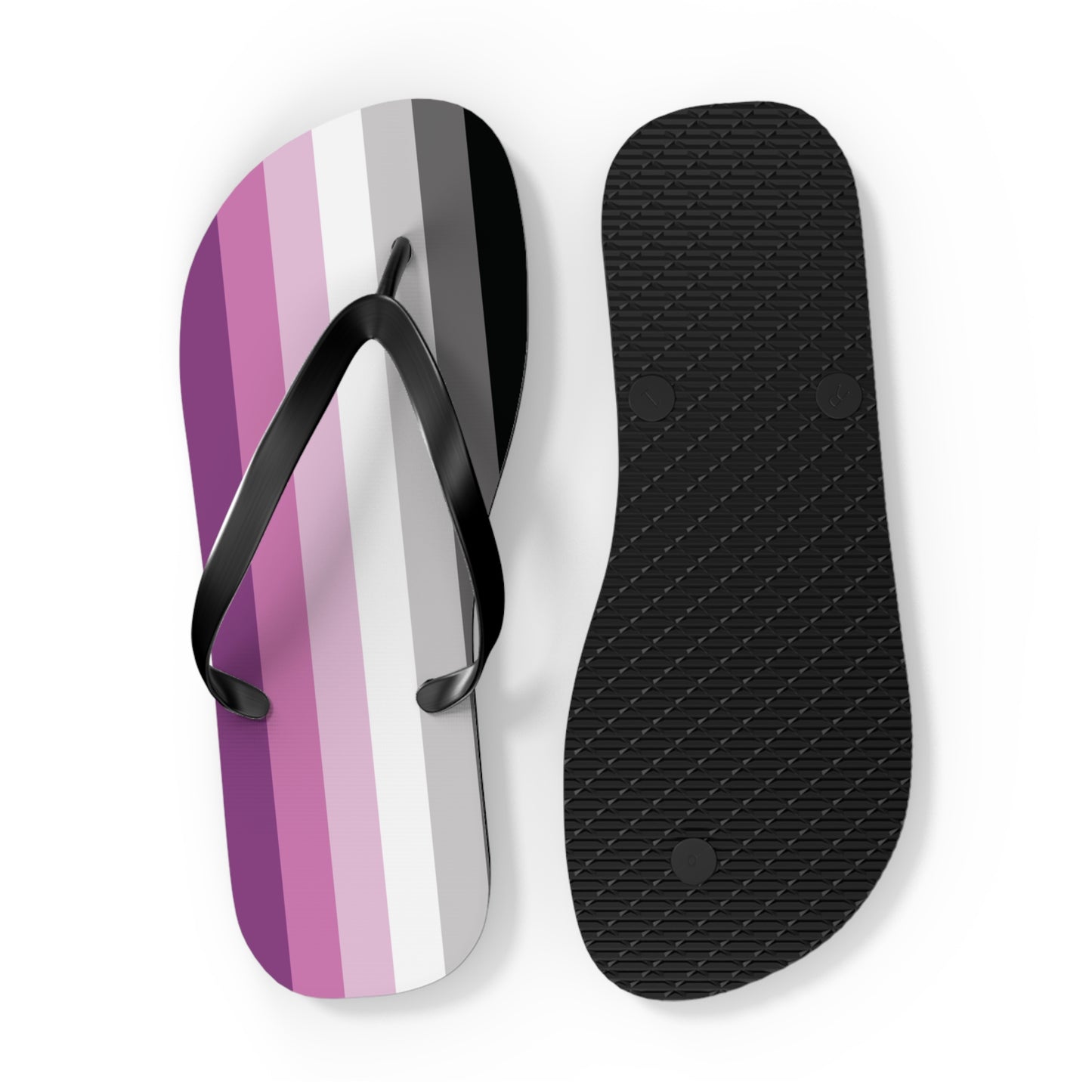 Straight Queer Pride Flip Flops