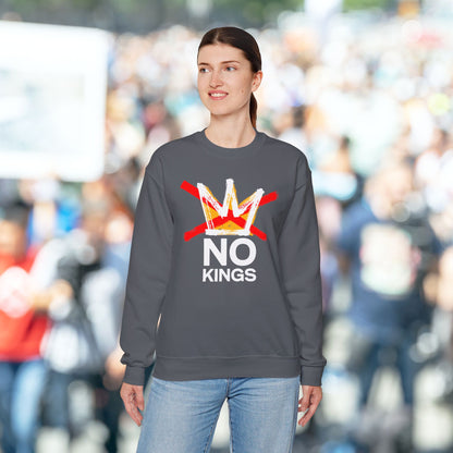 Charcoal No Kings Protest Sweatshirt