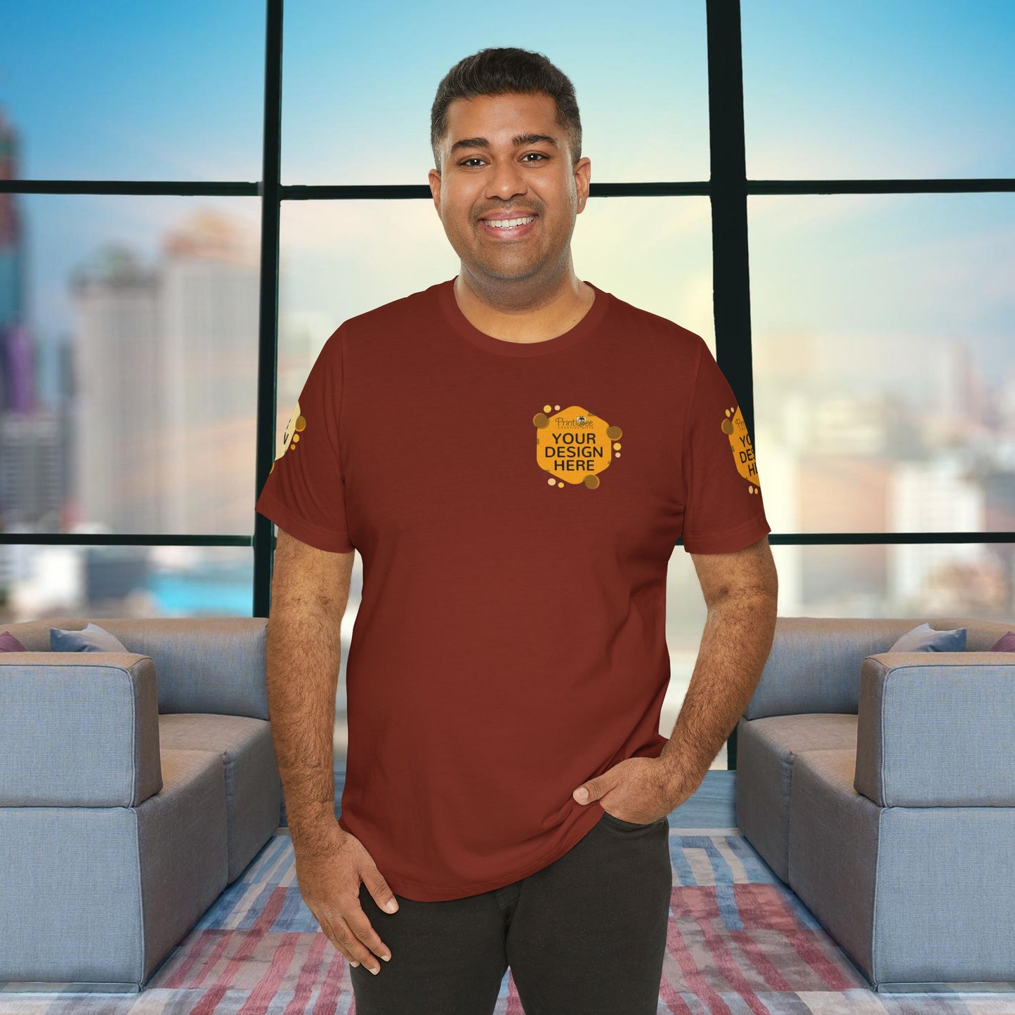 Rust Custom Reds, Browns & Cream Tees for BELLA+CANVAS® 3001