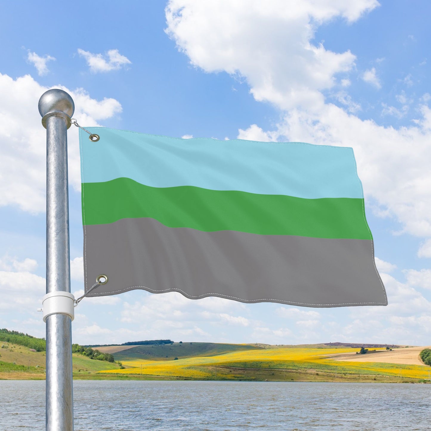 Autoromantic Pride Flag with Grommets