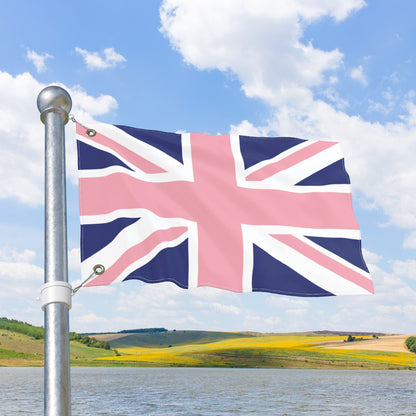 UK Gay Pride Pink Flag with Grommets
