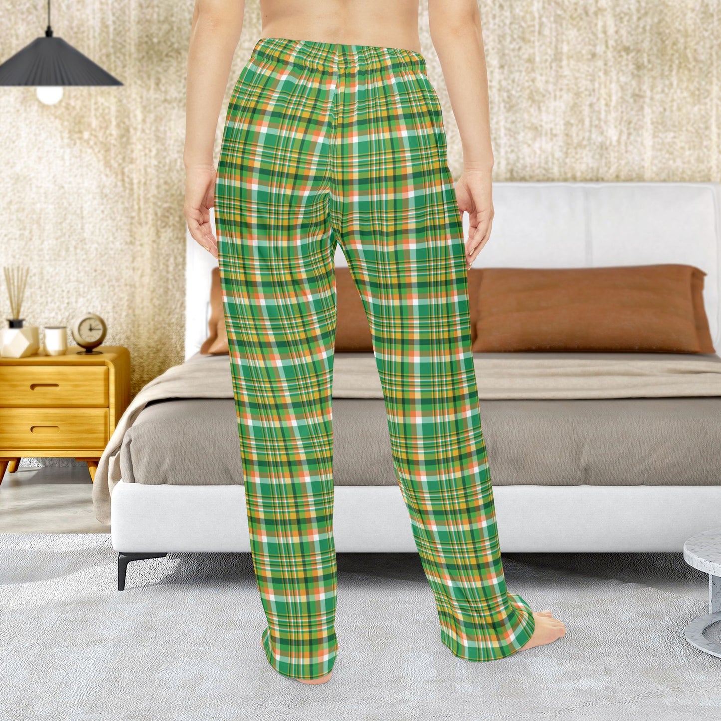 St. Patrick’s Day Plaid Women’s Lounge Pants