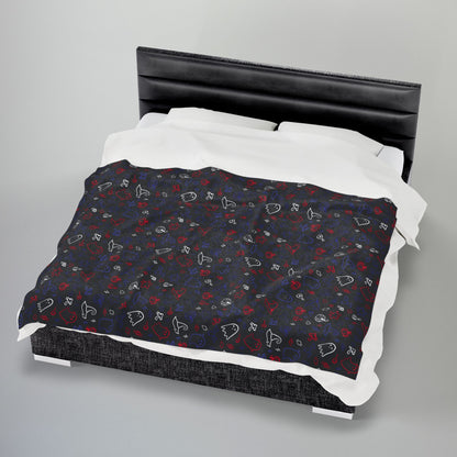 Leather Pride Halloween Velveteen Plush Blanket