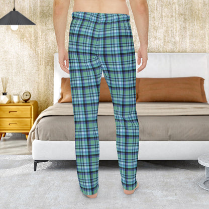 Men’s Green & Purple West Mifflin PA Plaid Pajama Pants