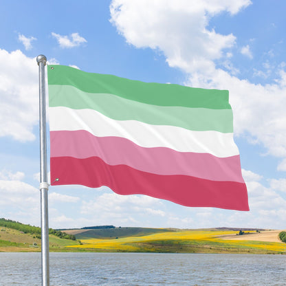 Abrosexual Double-Sided Pride Flag with Grommets