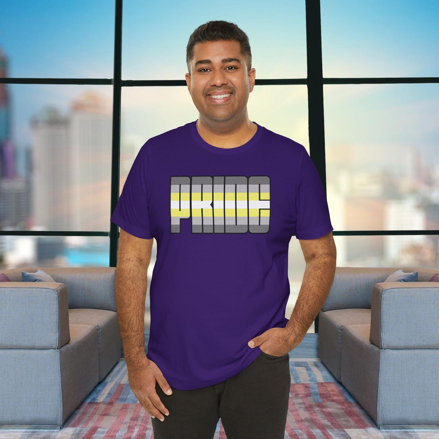 Team Purple Demigender Pride Tee