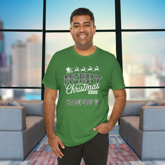 Leaf Custom Ohio Christmas Plaid Tee or Pajama Top