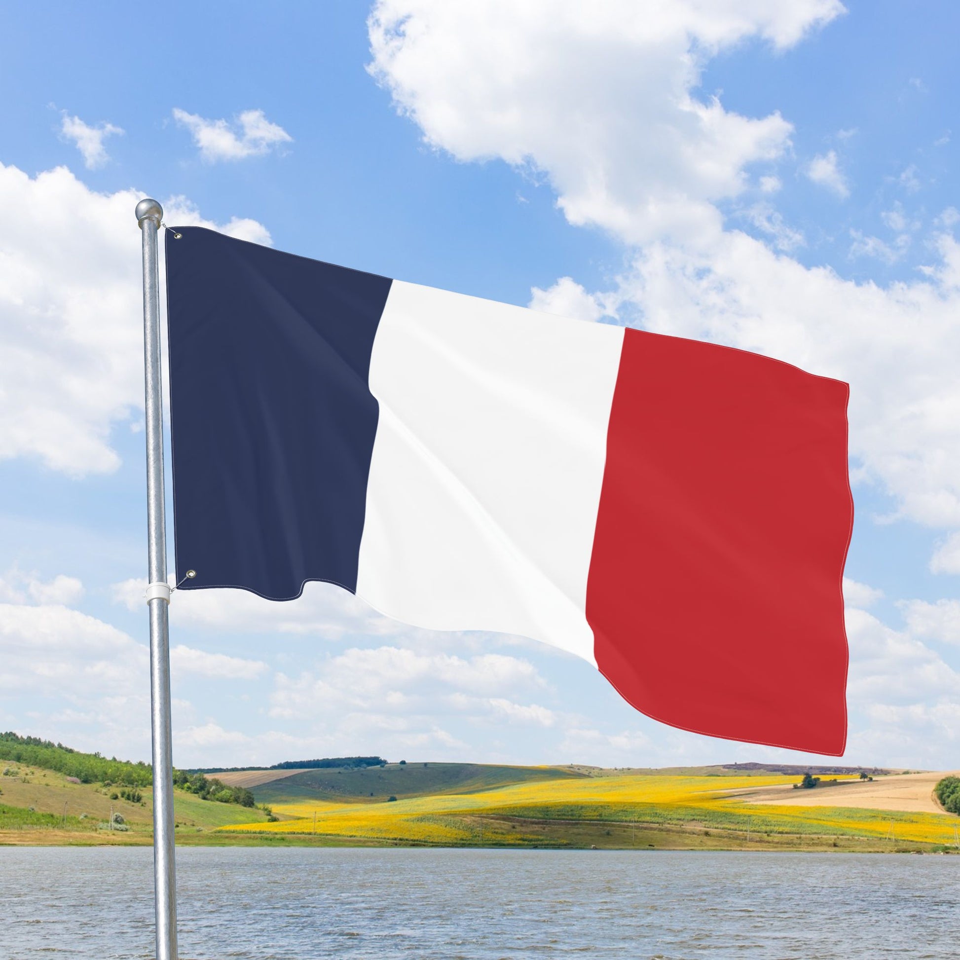 France Flag with Grommets