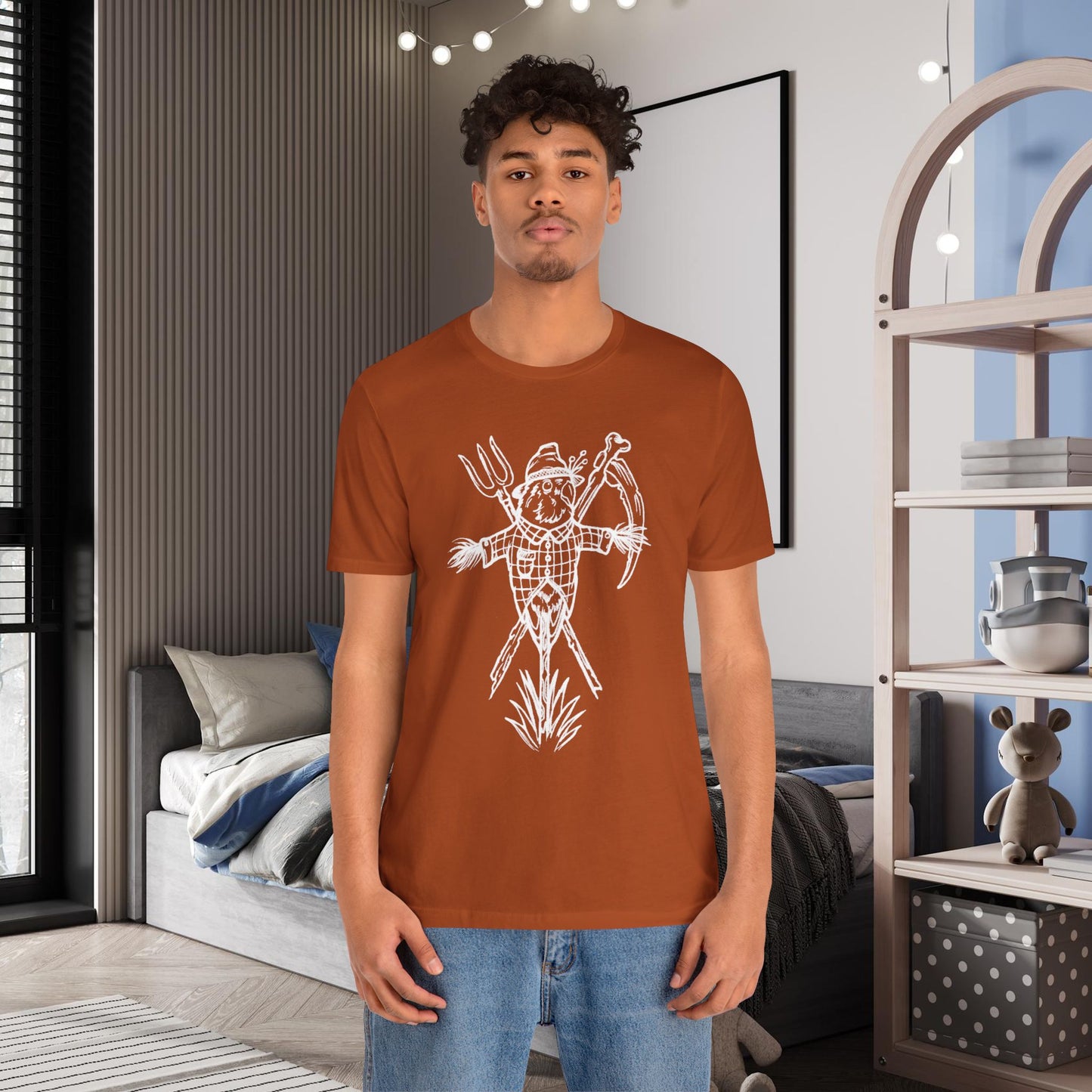 Scarecrow Lovebird, Line Art Tee