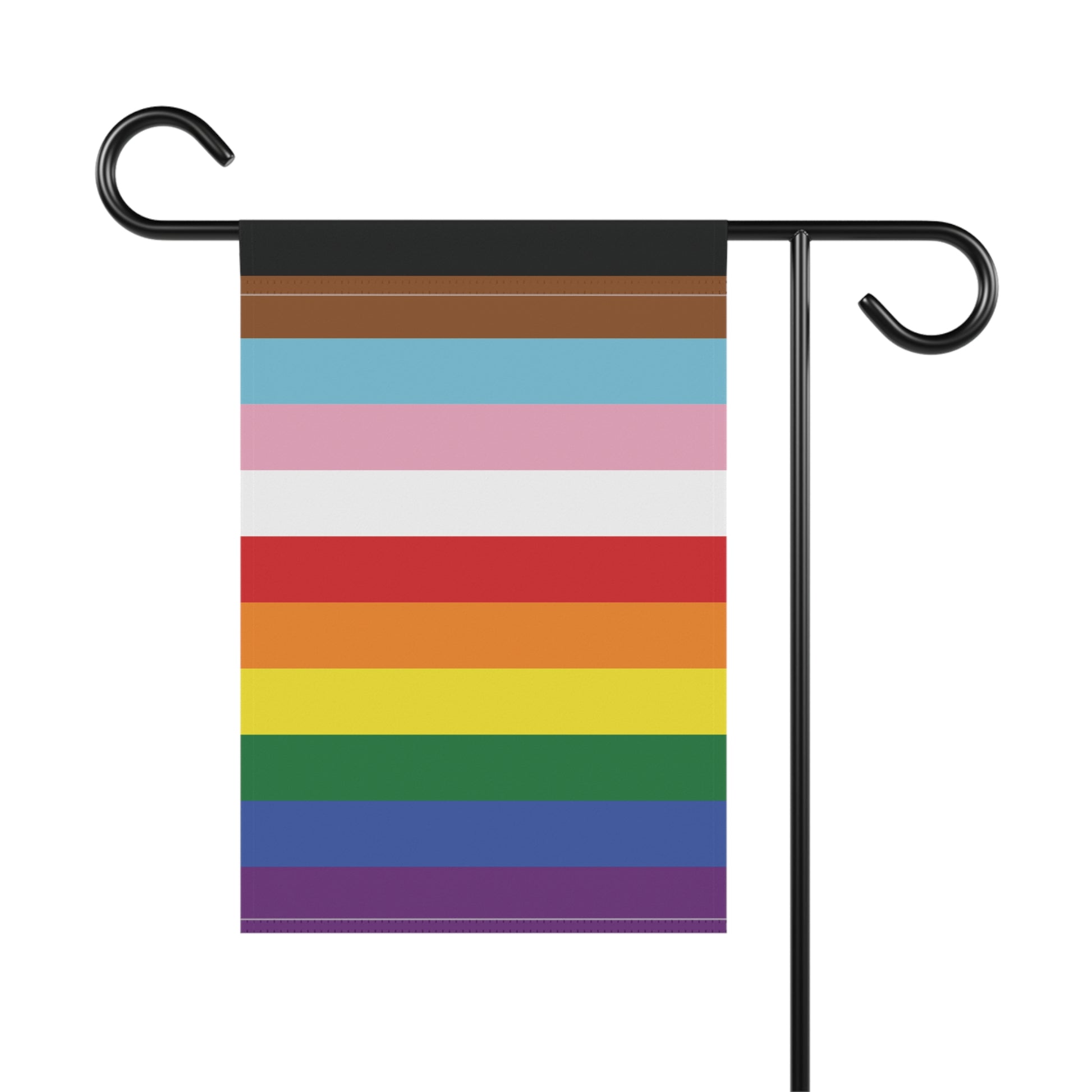 Rainbow 11-Stripe Rainbow for Trans and PoC Pride Garden Flag Banner