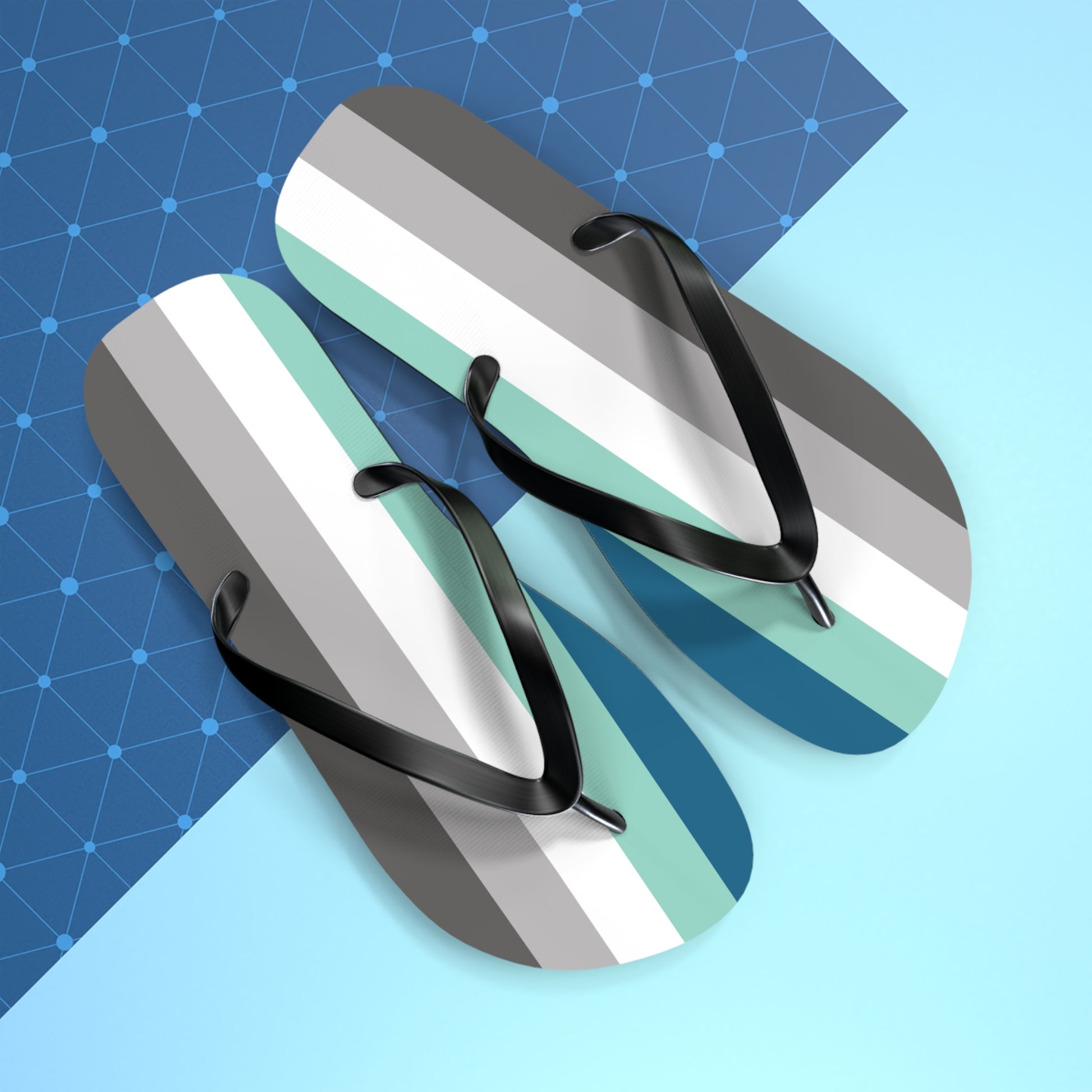 Frayromantic Pride Flip Flops