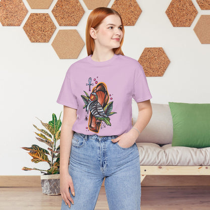 Mummy Lovebird Hand-Drawn & Hand-Colored Tee