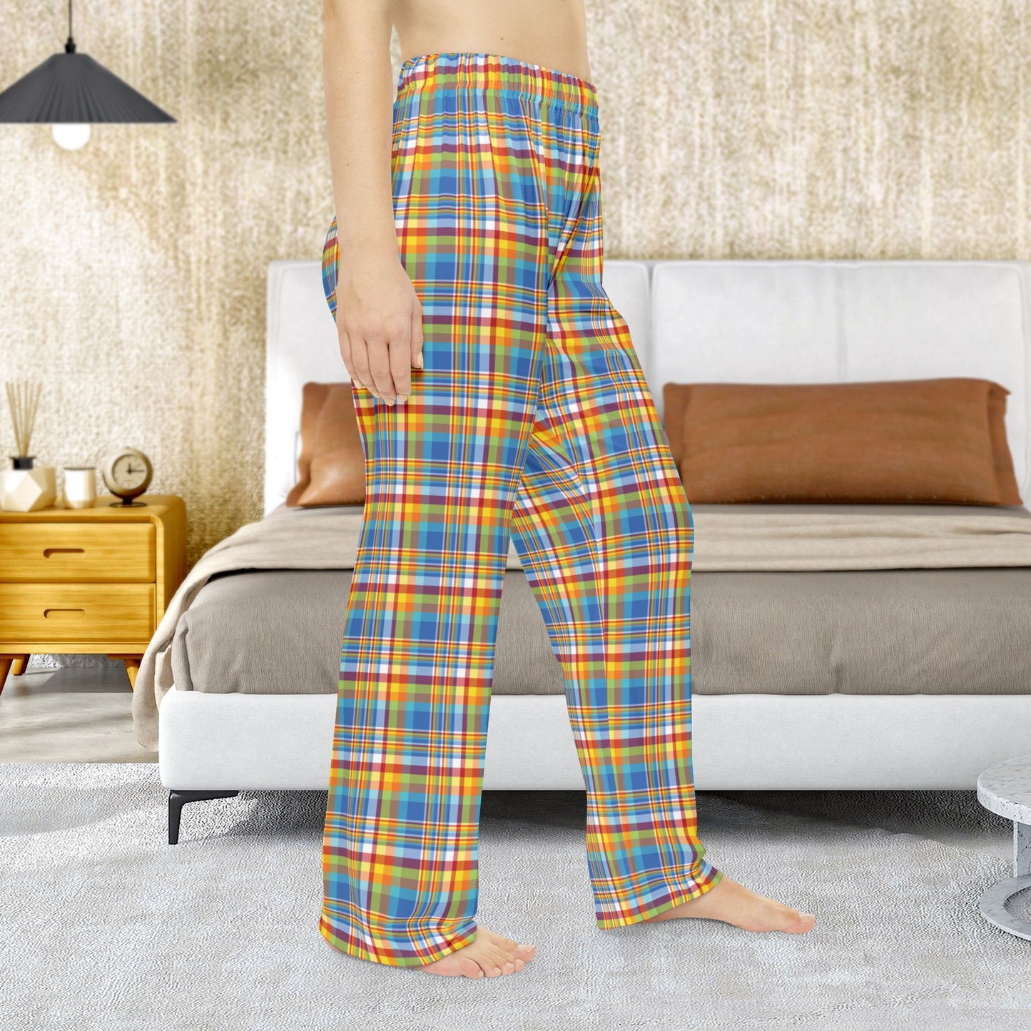 Women’s Midway Boardwalk Rainbow Ohio Plaid Pajama Pants