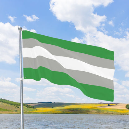 Greyromantic Pride Flag with Grommets