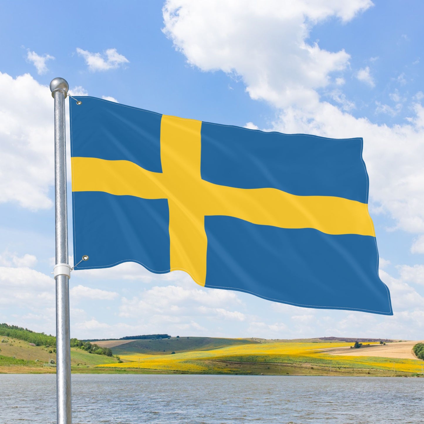 Sweden Flag with Grommets