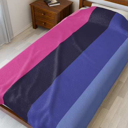 Omnisexual Pride Flag Velveteen Plush Blanket