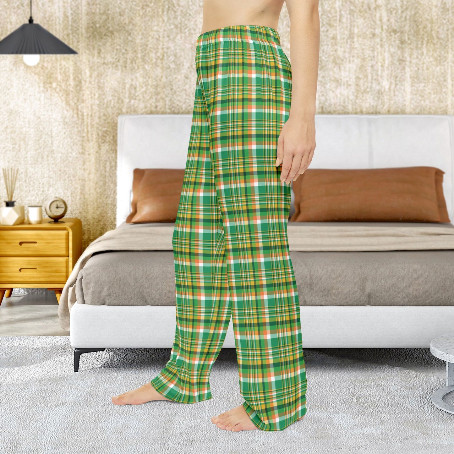 St. Patrick’s Day Plaid Women’s Lounge Pants
