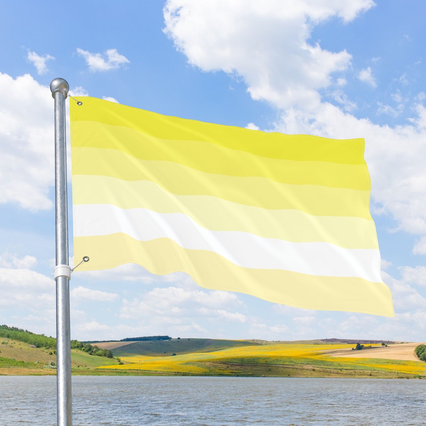 Saturnic Double-Sided Pride Flag with Grommets