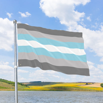 Demiboy Double-Sided Pride Flag with Grommets