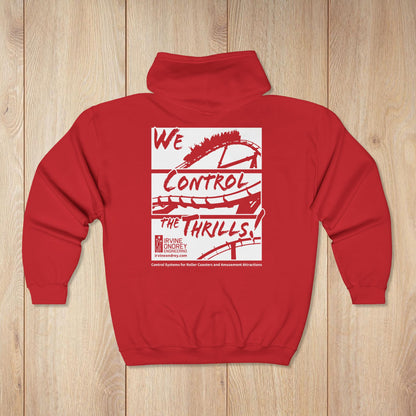 Red OG Steelie Zip Hoodie • Irvine Ondrey Engineering