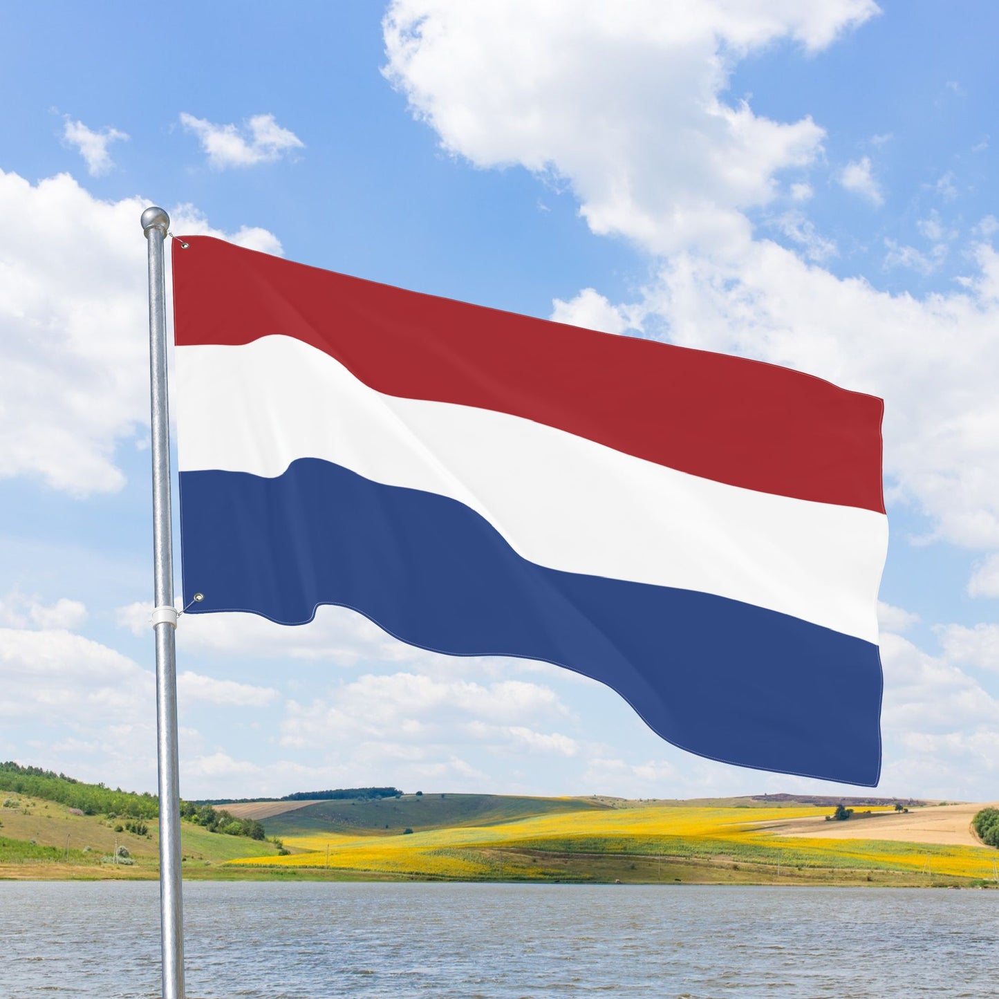 Netherlands Flag with Grommets