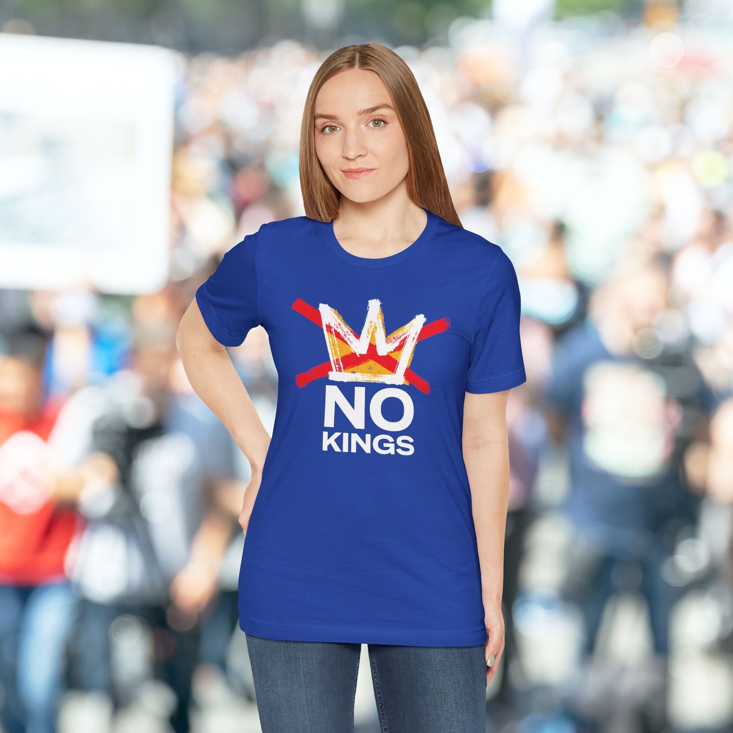 True Royal No Kings Tee (FRONT graphic)