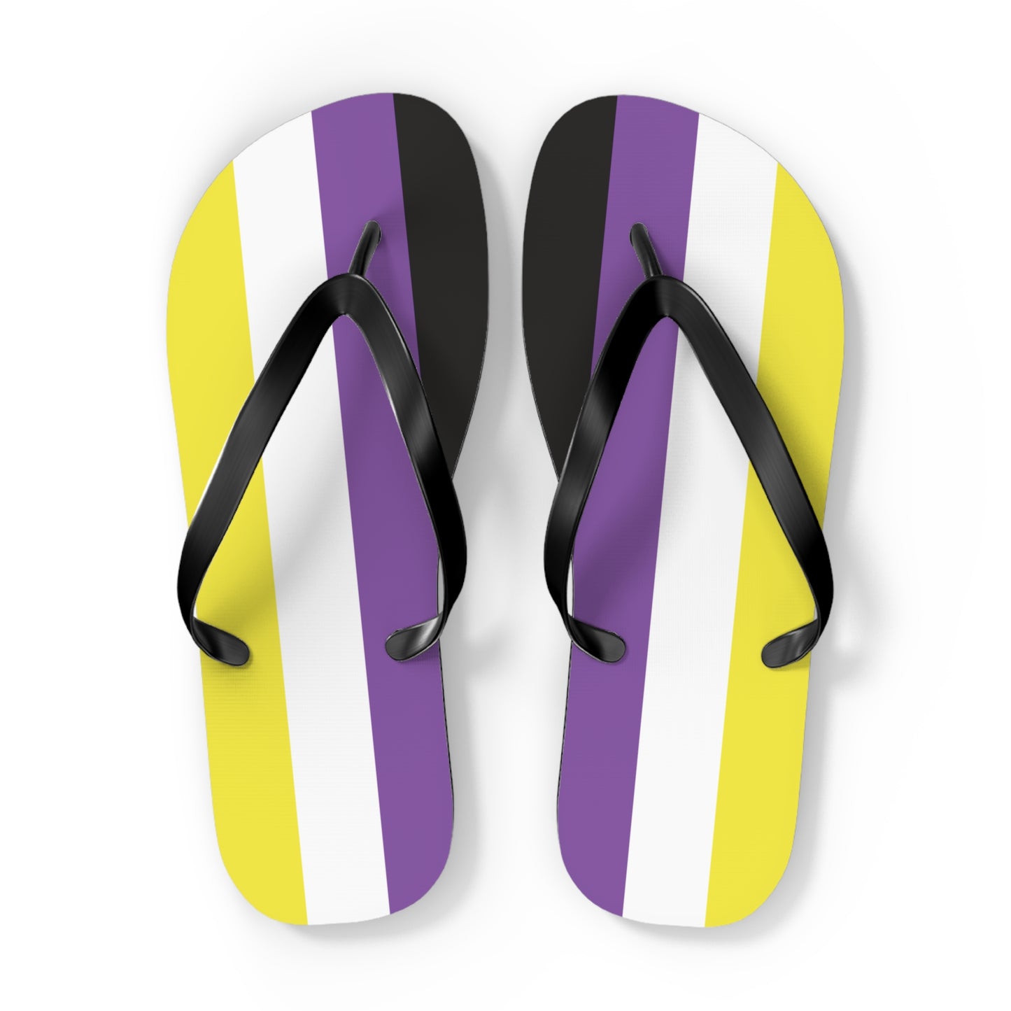 Non-Binary Pride Flip Flops