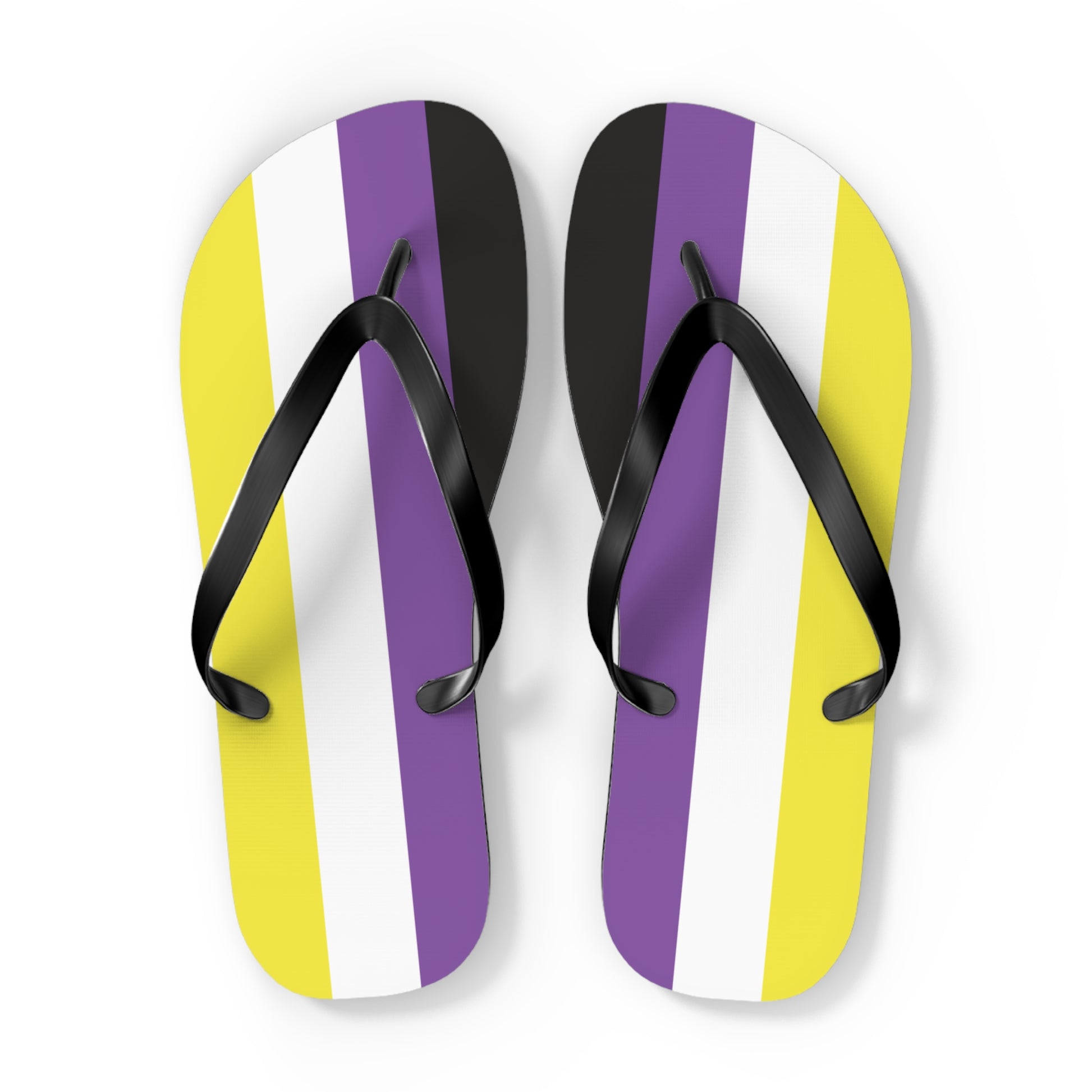 Non-Binary Pride Flip Flops