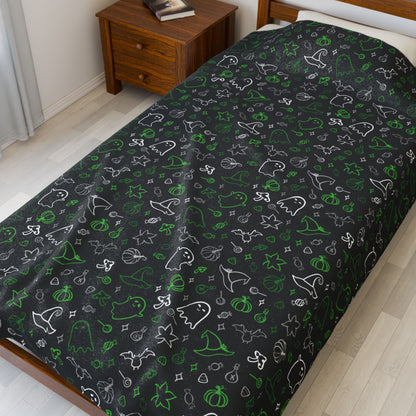 Demiromantic Pride Halloween Velveteen Plush Blanket