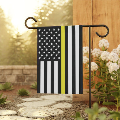 USA Thin Yellow Line American Flag Garden Flag Banner