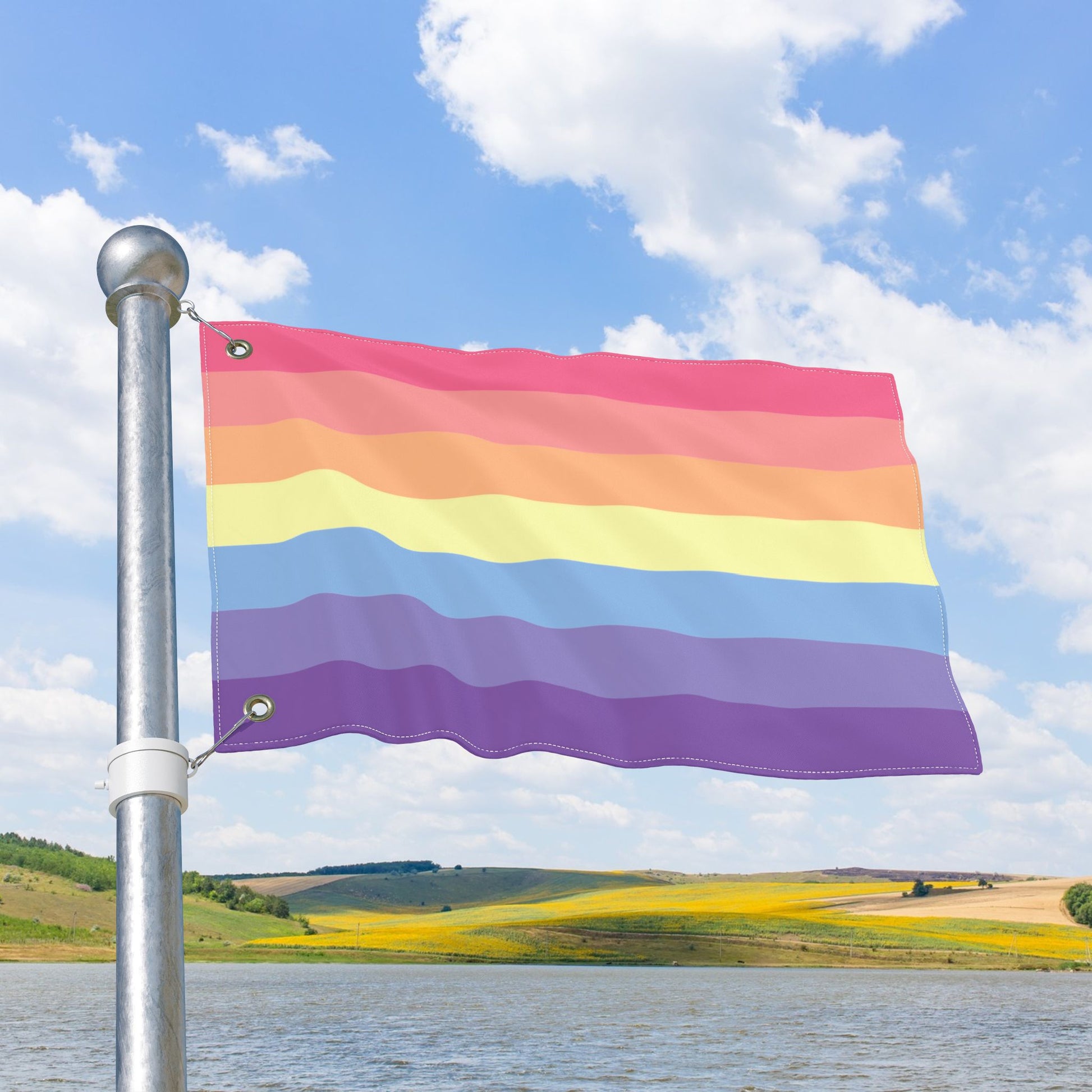 Xenogender Pride Stripes Flag with Grommets