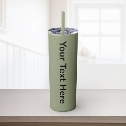 Custom 20oz Skinny Tumbler with Straw