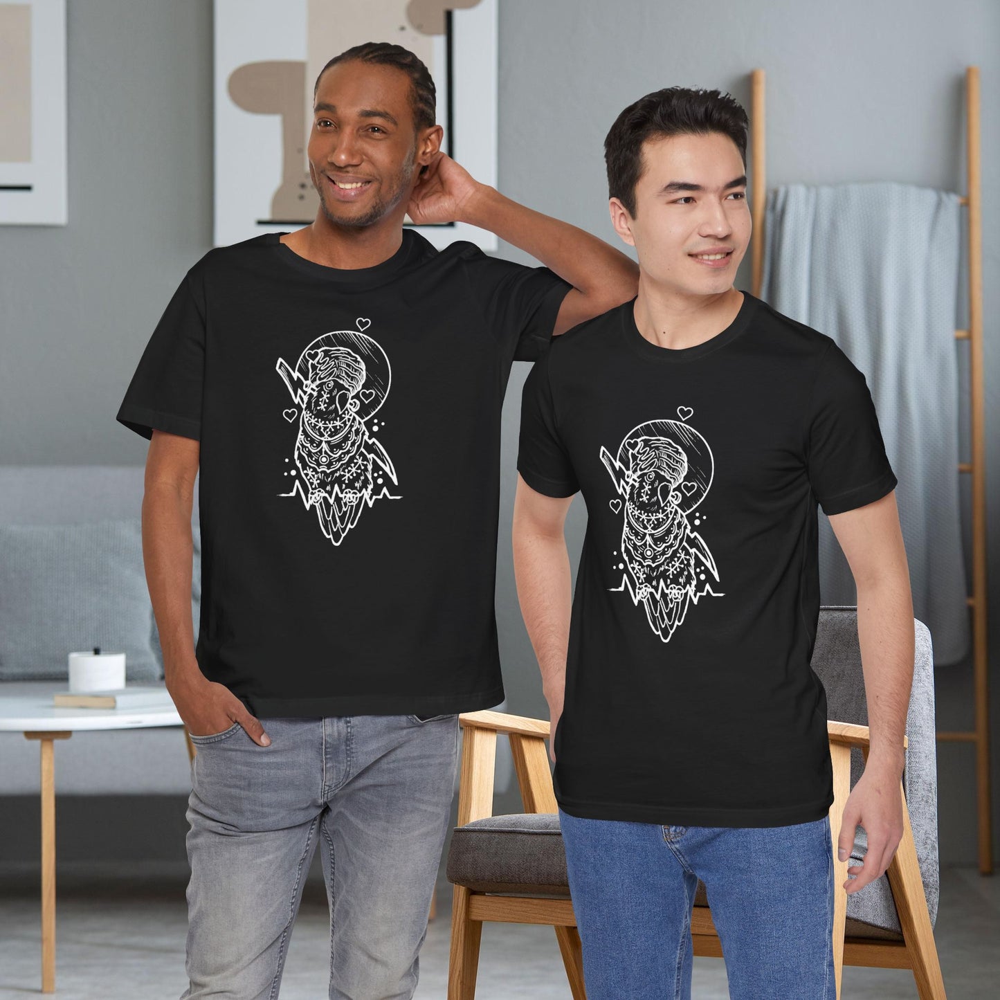 Bride of Frankenstein Lovebird, Line Art Tee