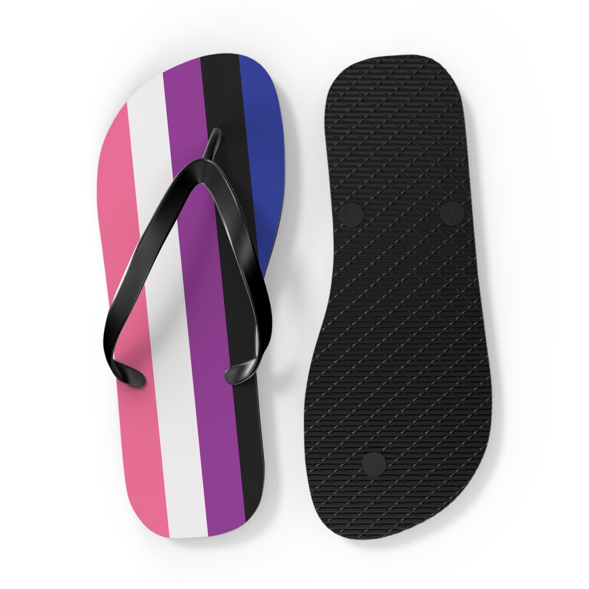 Genderfluid Pride Flip Flops