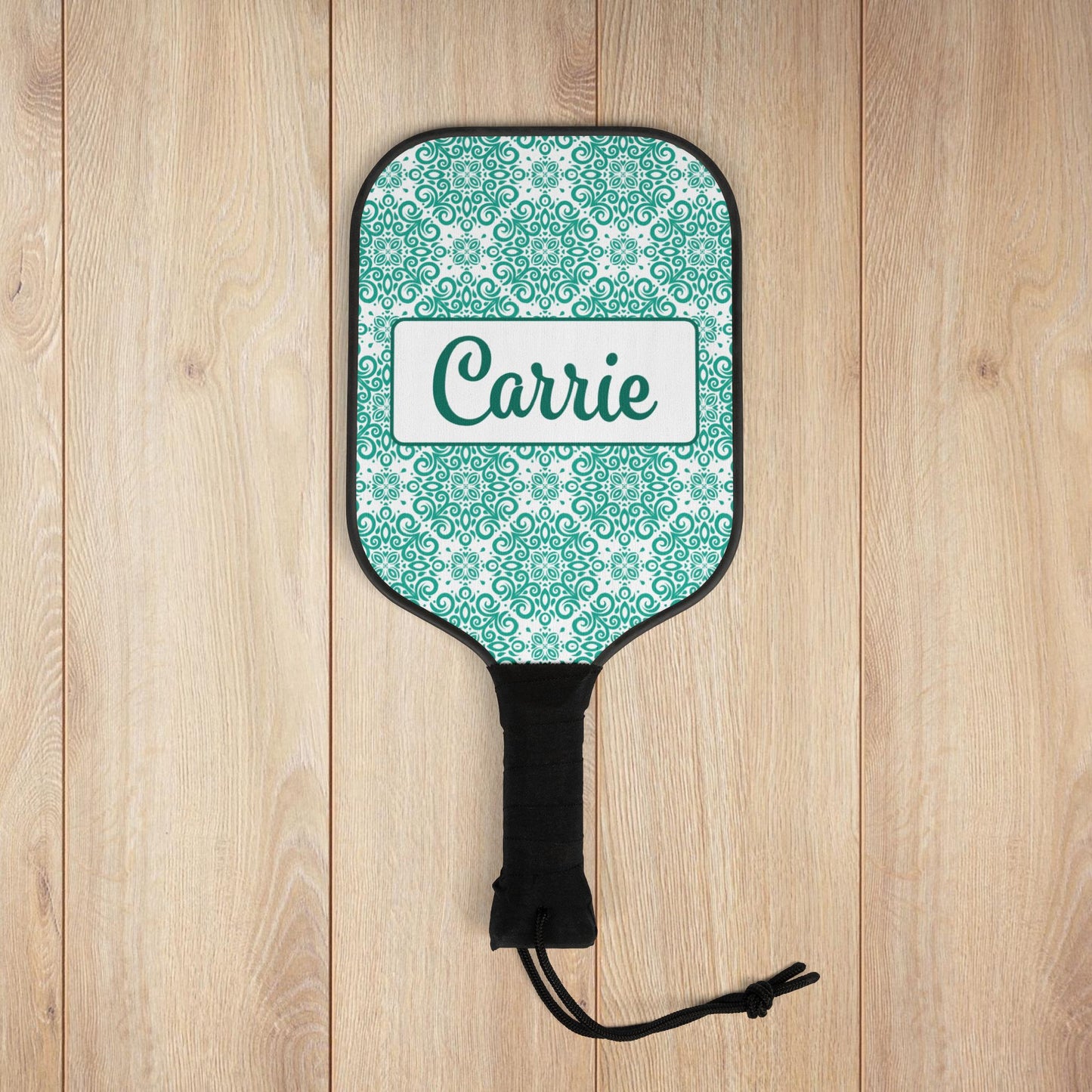 Frilly Teal Pickleball Paddles