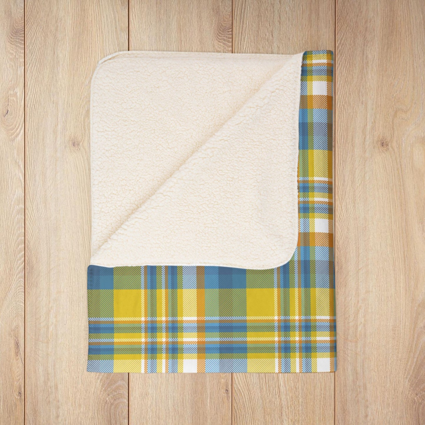 Aroace Pride Plaid Fleece Sherpa Blanket