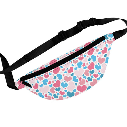 Transgender Pride Hearts Fanny Pack