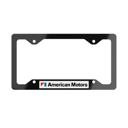 AMC Logo Black Metal License Plate Frame