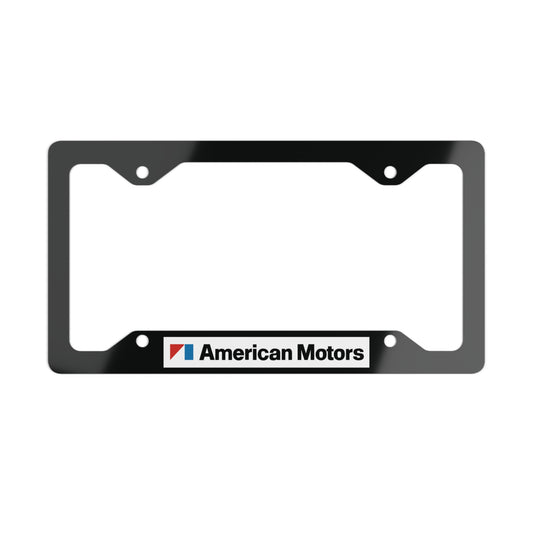 AMC Logo Black Metal License Plate Frame