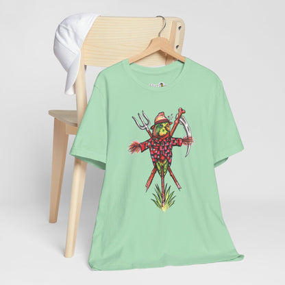 Scarecrow Lovebird, Hand-Drawn & Hand-Colored Tee