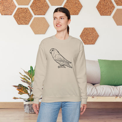 Holly Girl, Sweat-shirt à col rond Lovebird Line Art