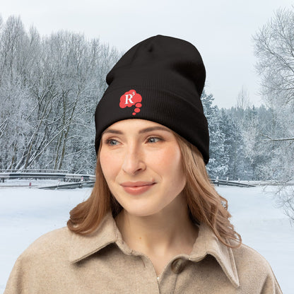 One size Black Red’s Randumb Ruminations Logo Embroidered Knit Hat