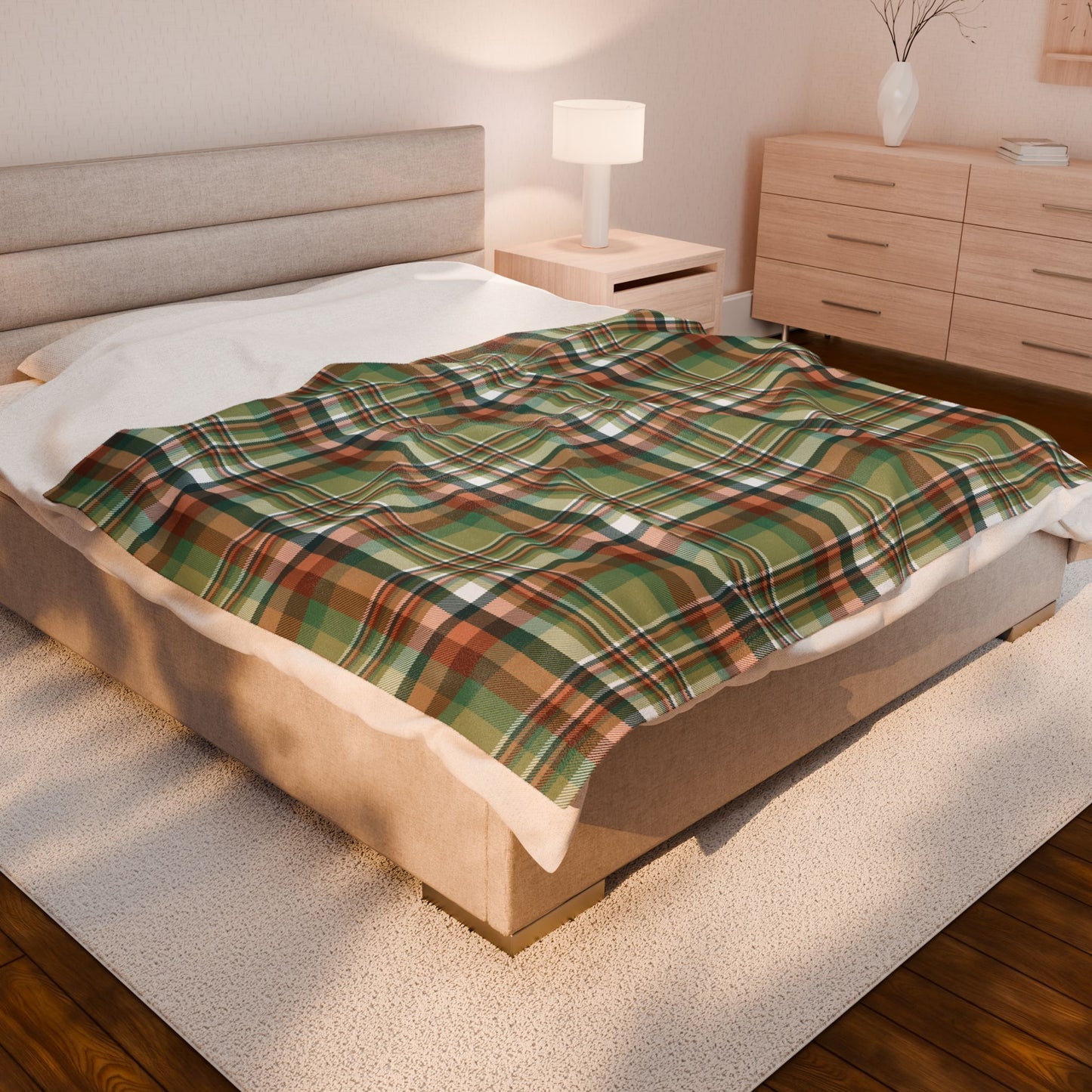 Nebulasexual Pride Plaid Velveteen Plush Blanket